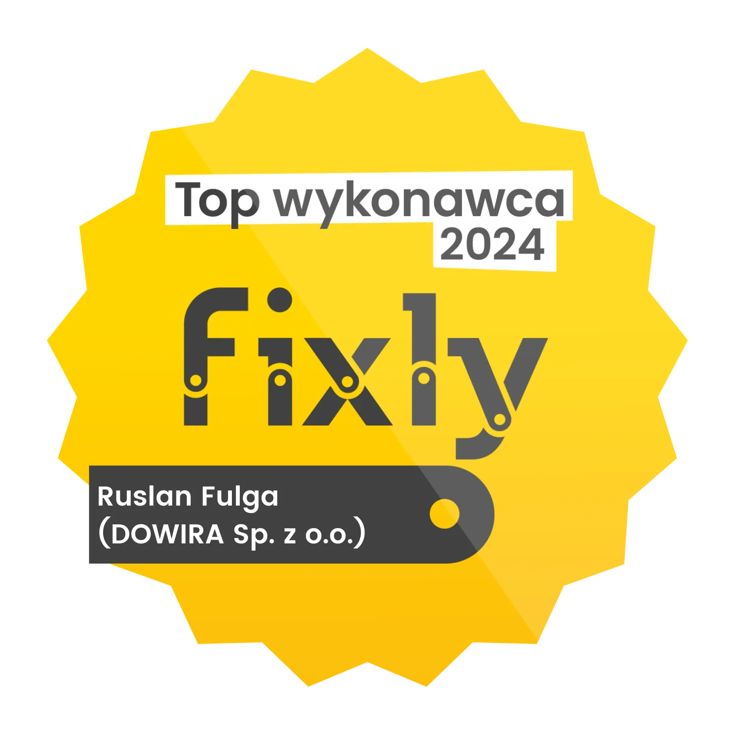 Odznaka Top Wykonawca przyznana firmie DOWIRA